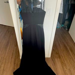 Bcbg black lace gown. Only used once